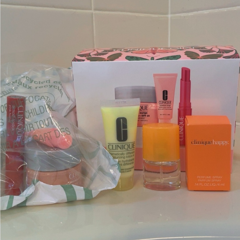 Clinique skincare and Perfume Collection - Red and Orange Shades